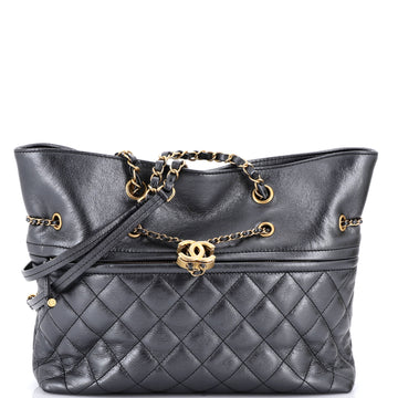 Chanel Front Zip Cc Drawstring Chain