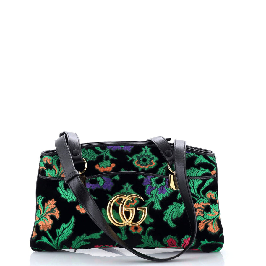 Gucci Arli Top Handle Bag Embroidered