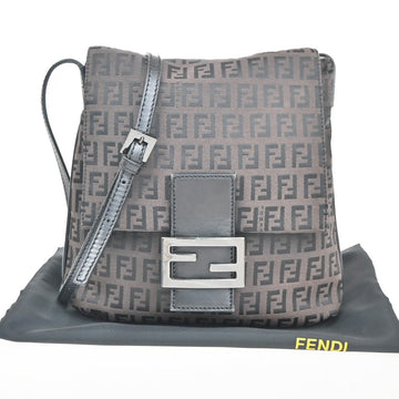 Fendi Logo Zucchino Pattern Shoulder Bag