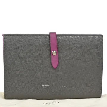 Celine Logo Strap Bifold Long Wallet