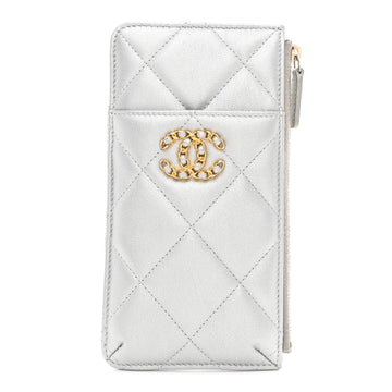 Lambskin Quilted Chanel 19 Phone And