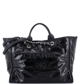 Chanel Deauville Tote Glazed Calfskin