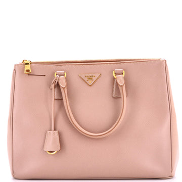 Prada Double Zip Lux Tote Saffiano