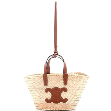 Celine Classic Panier Basket Tote Raffia