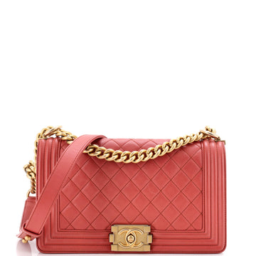 Chanel Boy Flap Bag Quilted Lambskin New