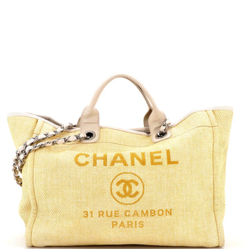 Chanel Deauville Tote Canvas Medium