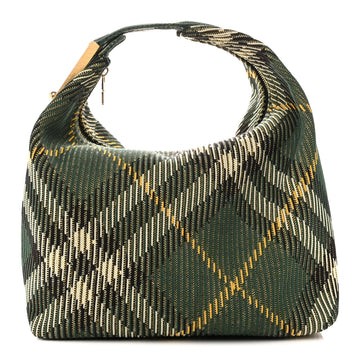 Burberry Canvas Peg Medium Duffle Bag