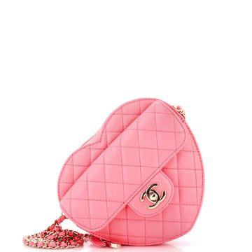 Chanel Cc In Love Heart Bag Quilted