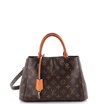 Louis Vuitton Montaigne Handbag Canvas