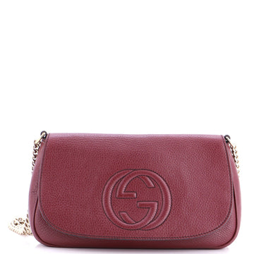 Gucci Soho Chain Crossbody Bag Leather