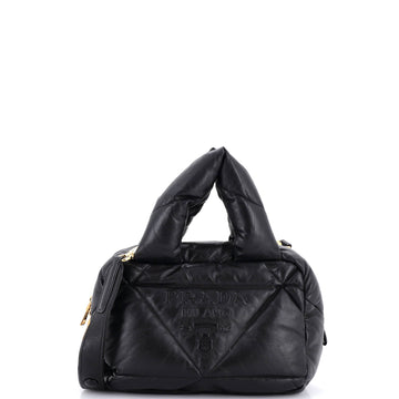 Prada Padded Bowler Bag Quilted Nappa