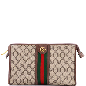Gucci Ophidia Pouch Gg Coated Canvas