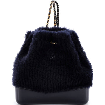 Chanel Gabrielle Backpack Shearling And