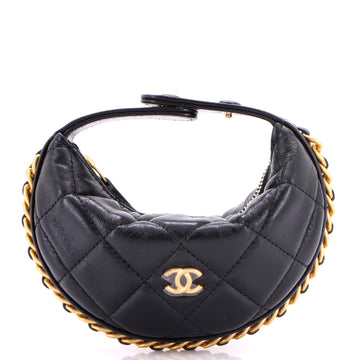 Chanel Chain Around Hobo Pouch Quilted