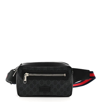 Gucci Soft Gg Supreme Web Belt Bag Black