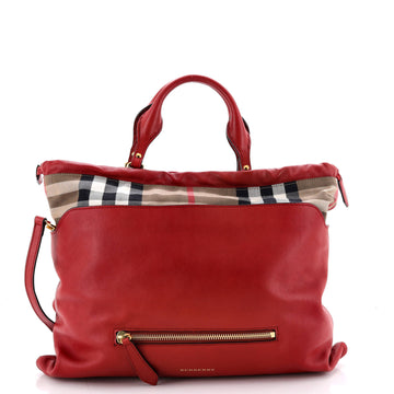 Burberry Big Crush Tote Leather And