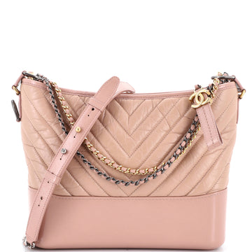 Chanel Gabrielle Hobo Chevron Aged
