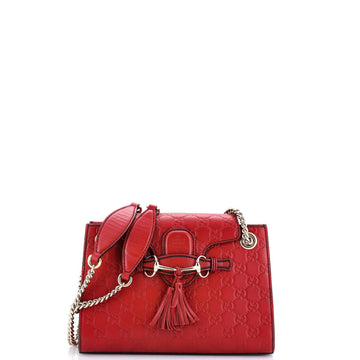 Emily Chain Flap Shoulder Bag Guccissima
