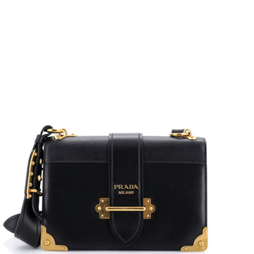 Prada Cahier Crossbody Bag Leather And