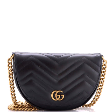 Gucci Gg Marmont Half Moon Flap