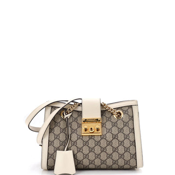 Gucci Padlock Chain Tote Gg Coated