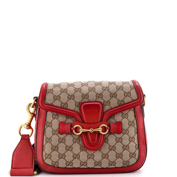 Gucci Lady Web Shoulder Bag Gg Canvas
