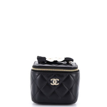 Chanel Camellia Bow Vanity Case With
