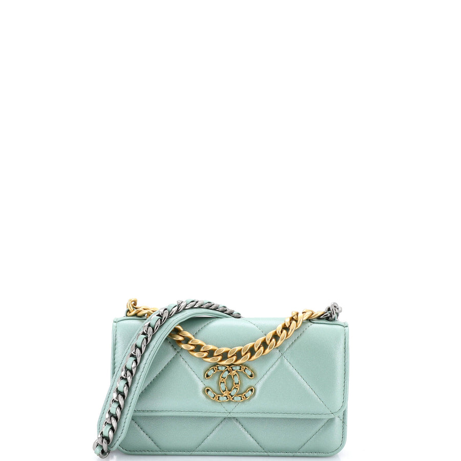 Chanel 19 Flap Phone Holder With Chain