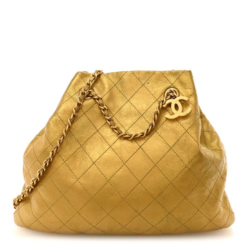 Chanel Metallic Calfskin Quilted Small