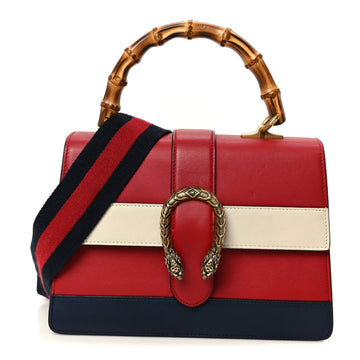 Gucci Calfskin Bamboo Web Medium