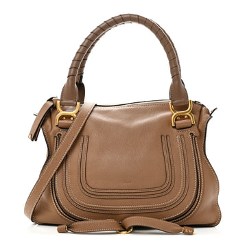Chloe Calfskin Medium Marcie Satchel Nut