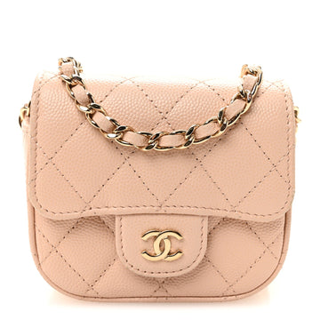 Chanel Caviar Quilted Mini Clutch With