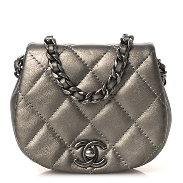 Chanel Metallic Calfskin Quilted Mini