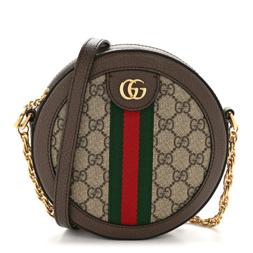 Gucci Gg Supreme Web Mini Ophidia Round
