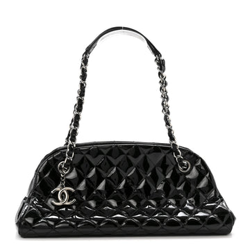 Chanel Patent Quilted Medium Just