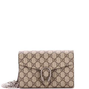 Gucci Dionysus Chain Wallet Gg Coated