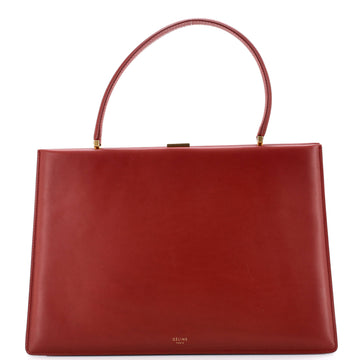 Celine Clasp Top Handle Bag Leather