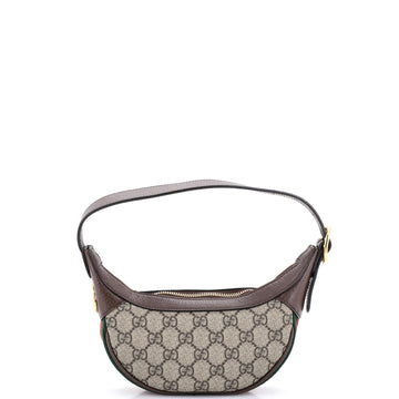 Gucci Ophidia Half Moon Bag Gg Coated