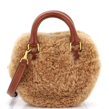 Celine Heart Bag Shearling With Leather