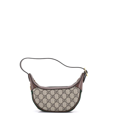 Gucci Ophidia Half Moon Bag Gg Coated