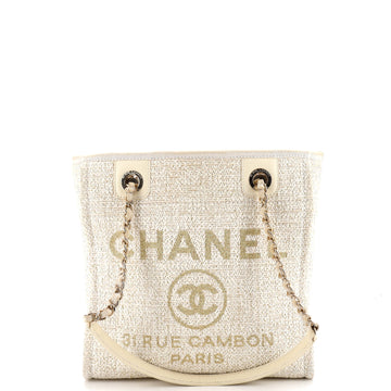Chanel North South Deauville Tote Raffia