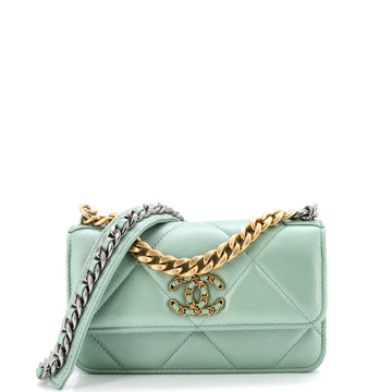 Chanel 19 Flap Phone Holder With Chain