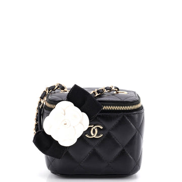 Chanel Camellia Bow Vanity Case With