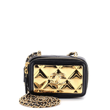 Chanel Golden Plate Zip Around Vanity