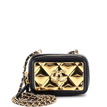 Chanel Golden Plate Zip Around Vanity