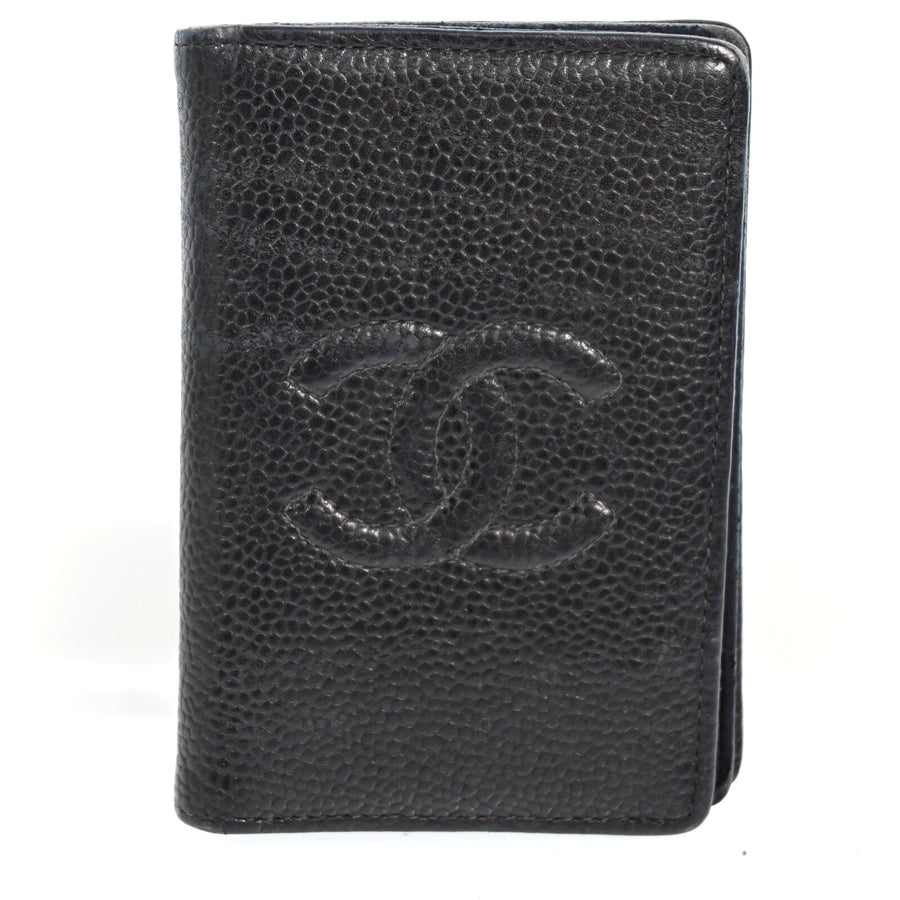 Chanel Leather Cc Logo Card Case