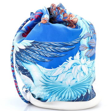 Hermes Soie Cool Handbag Printed Silk