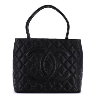 Chanel Medallion Tote Quilted Caviar