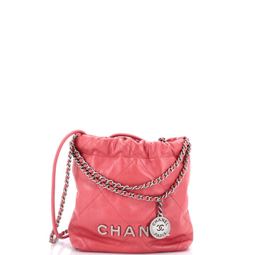 Chanel 22 Chain Hobo Quilted Calfskin