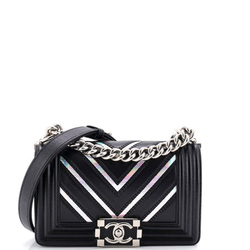 Chanel Boy Flap Bag Chevron Lambskin